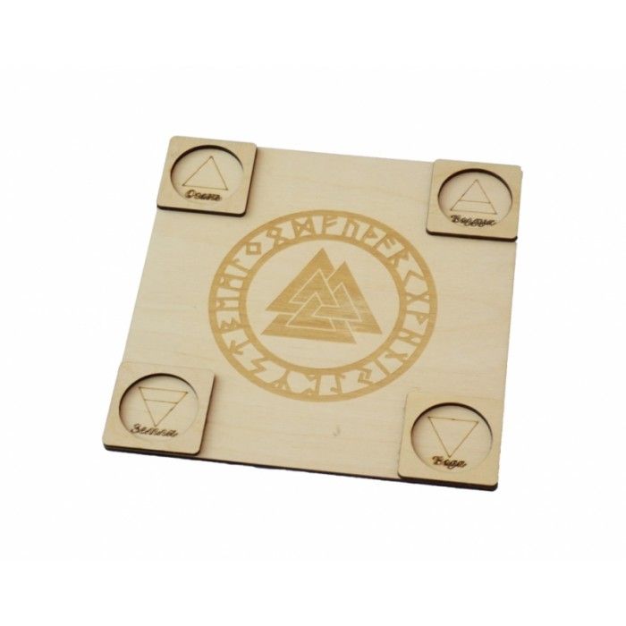 Вівтарна дошка "Руни" Біла