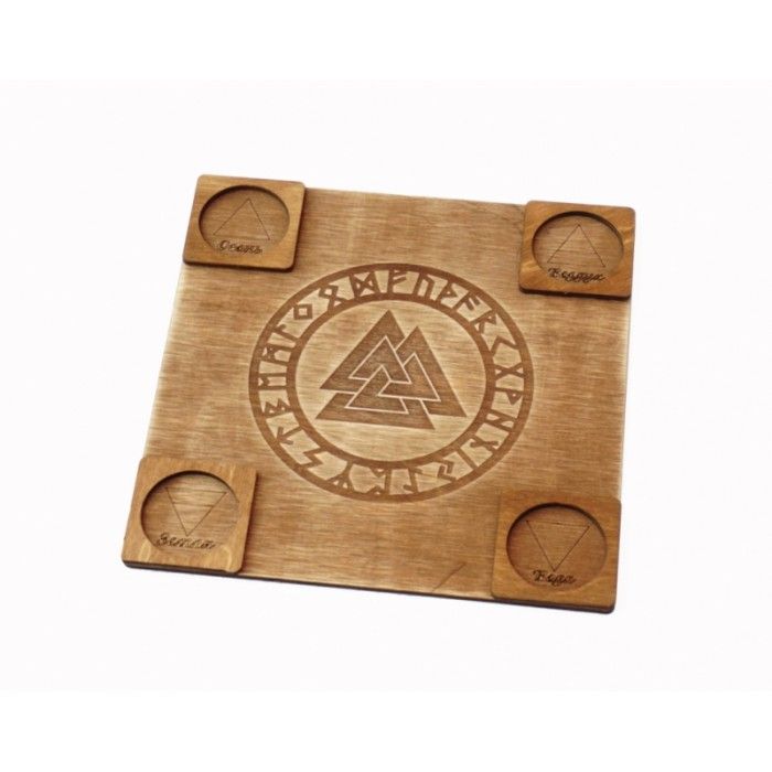 Вівтарна дошка "Руни" Коричнева