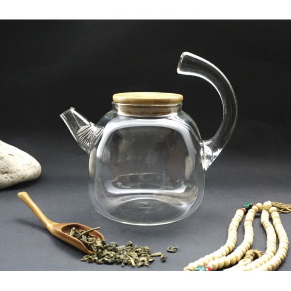 Чайник скло+сито пружина 1300 мл.