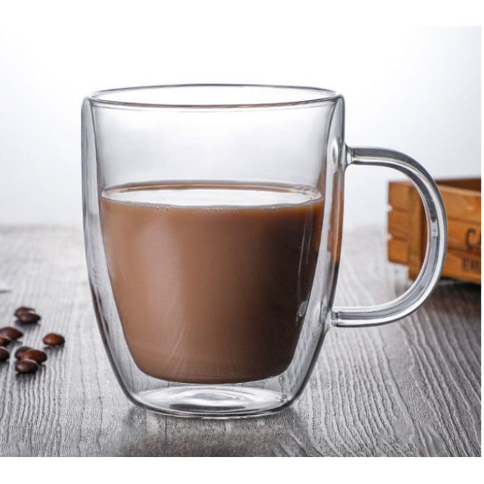 Чашка подвійне скло "Пряма" 280 мл.