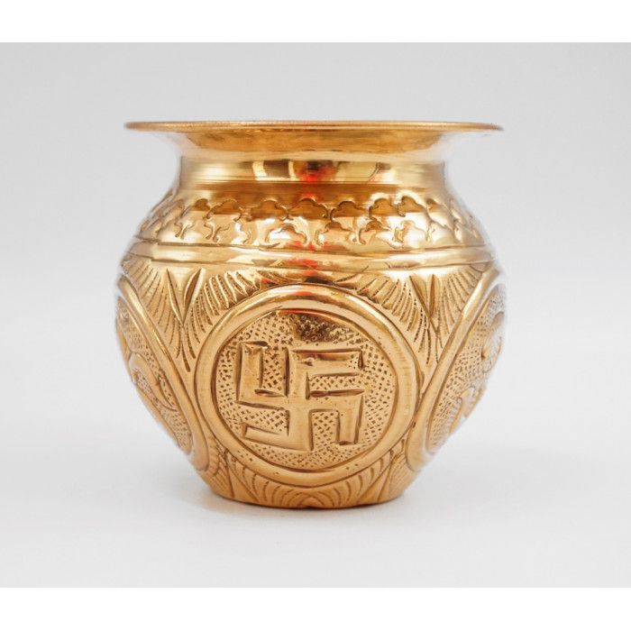 Лота мідна посудина для води "Свастика Ом"