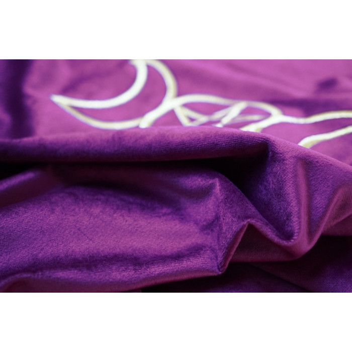 Скатертина для ворожіння оксамит Вікка бордо вишивка