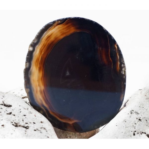 Зріз Агата 8 - 10 см. чорний