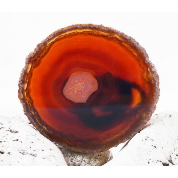 Зріз Агата 8 - 10 см. червоний