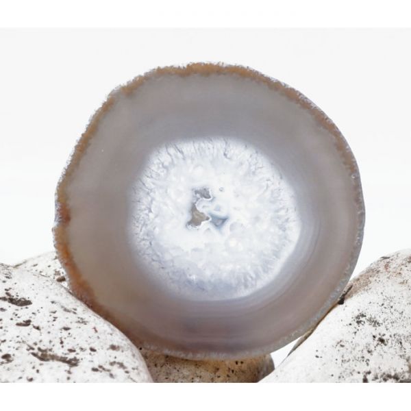 Зріз Агата 8 - 10 см. сірий