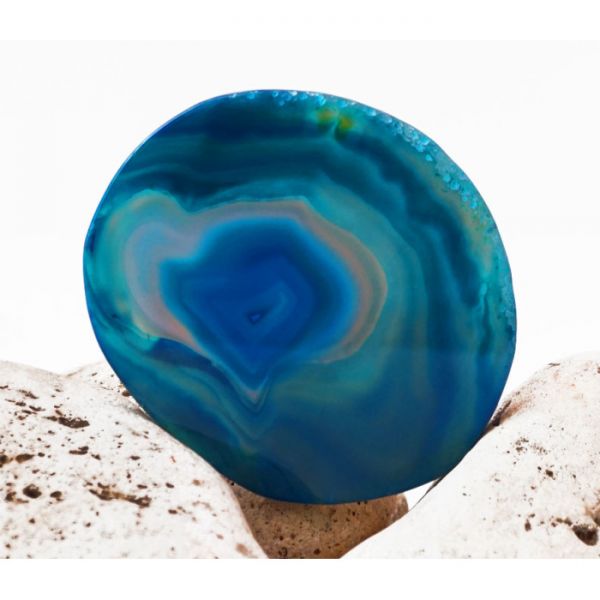 Зріз Агата 8 - 10 см. синій