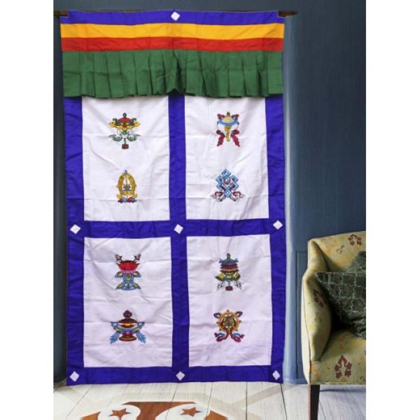 Завіса дверна тибетська з вишивкою №3