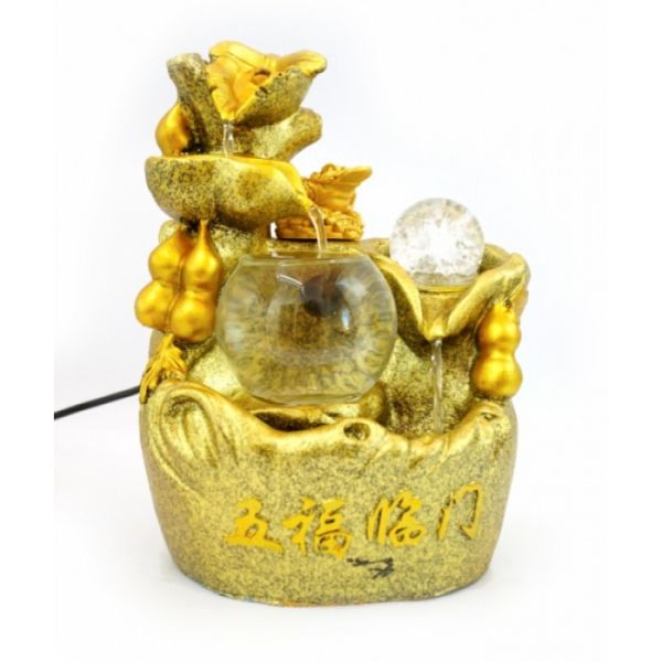 Водопад полистоун Фен Шуй + аквариум