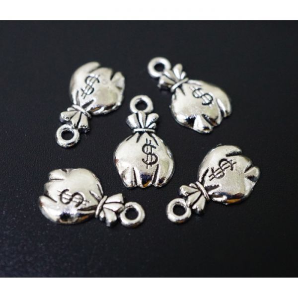 Амулет в кошелёк Денежный мешок под серебро 10 штук