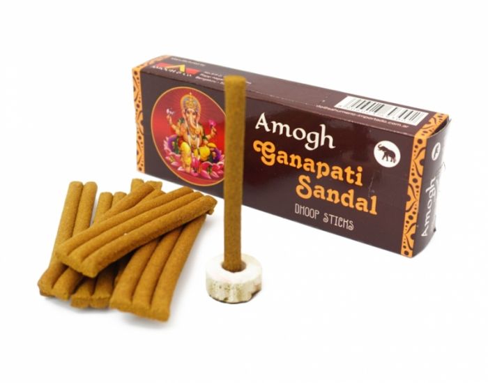 Аромапалочки безосновные Ганапати Сандал Amogh dhoop Ganapati Sandal