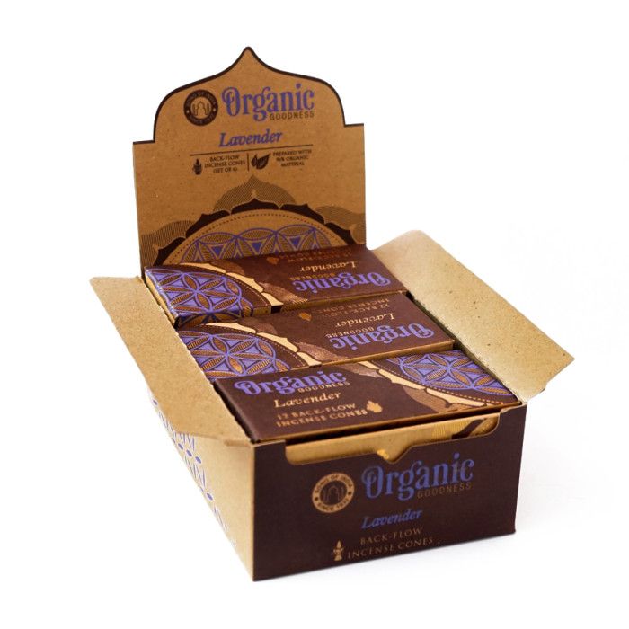 Ароматичні конуси Рідкий дим Лаванда 12 шт.