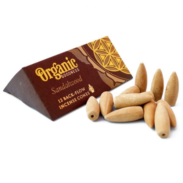 Ароматичні конуси Рідкий дим Сандал 12 шт.