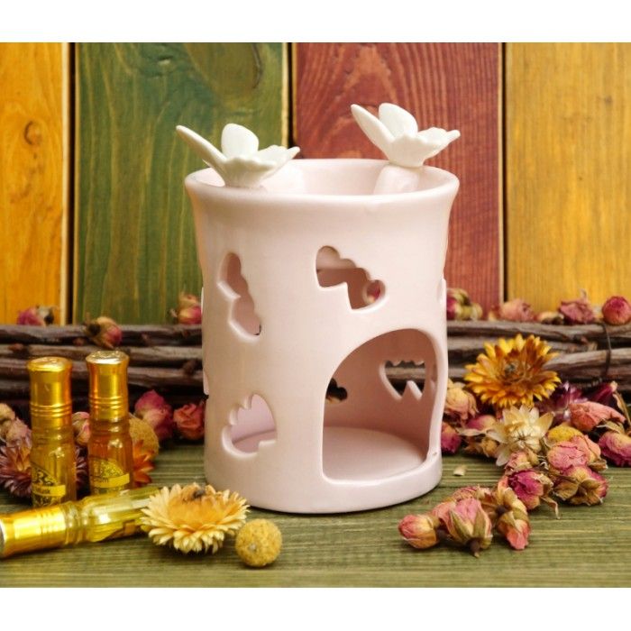 Аромалампа керамічна "Двоє метеликів на краю" A