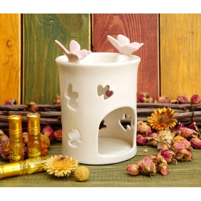 Аромалампа керамічна "Двоє метеликів на краю" B