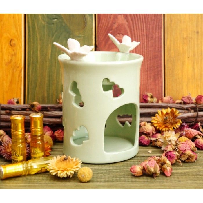 Аромалампа керамічна "Двоє метеликів на краю" C