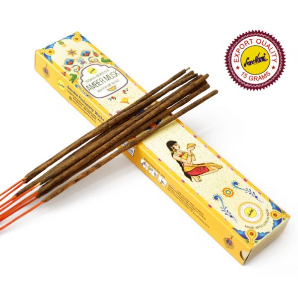 Аромапалочки Амбер Муск Sreevani Amber Musk 15 грамм