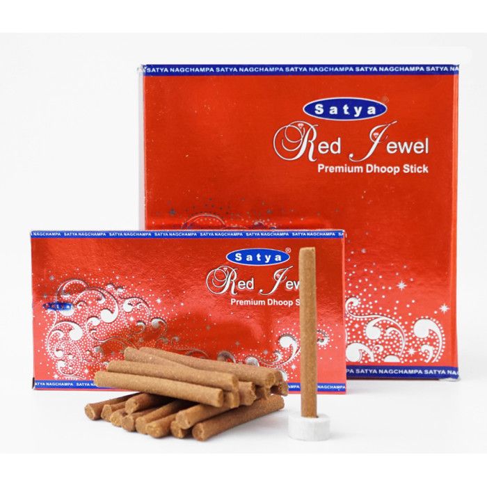 Аромапалички безосновні Червона Дорогоцінність SATYA RED JEWEL DHOOP