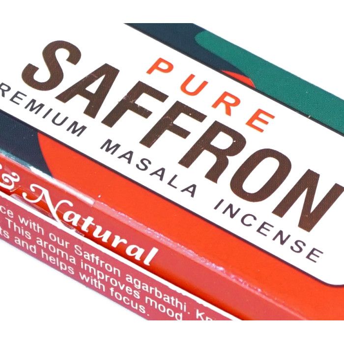 Аромапалочки Чистый Шафран NAMASTE INDIA PURE SAFFRON 15 грамм