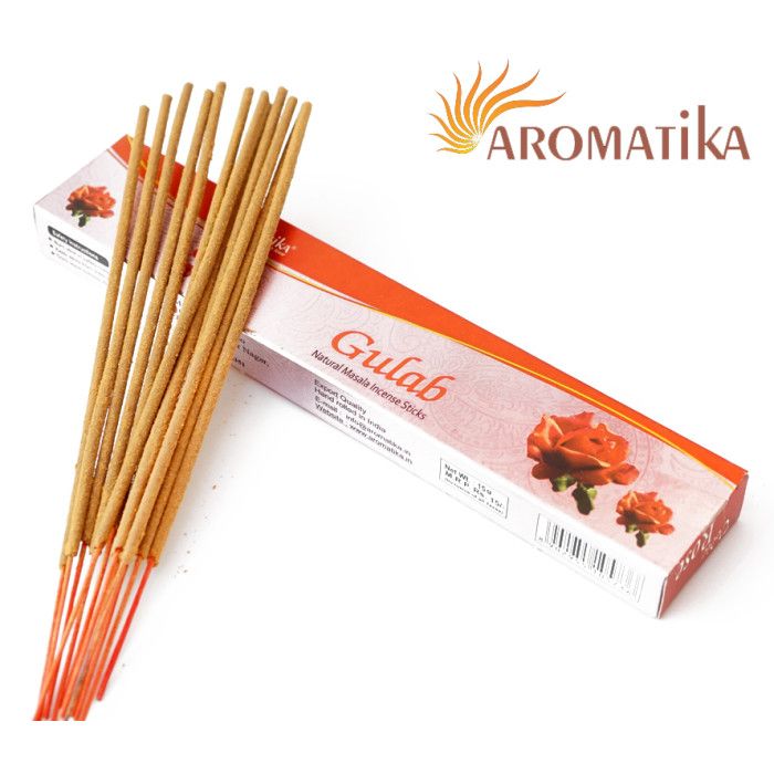 Аромапалички Гулаб (Індійська Троянда) Ароматика Aromatika Gulab 15 грам
