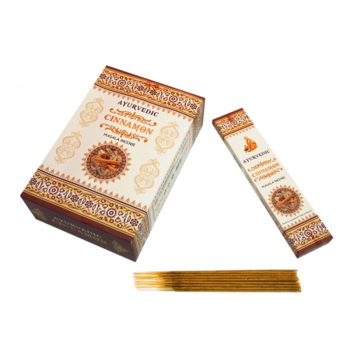 Аромапалочки Корица Аюрведик Ayurvedic Cinnamon 15 грамм