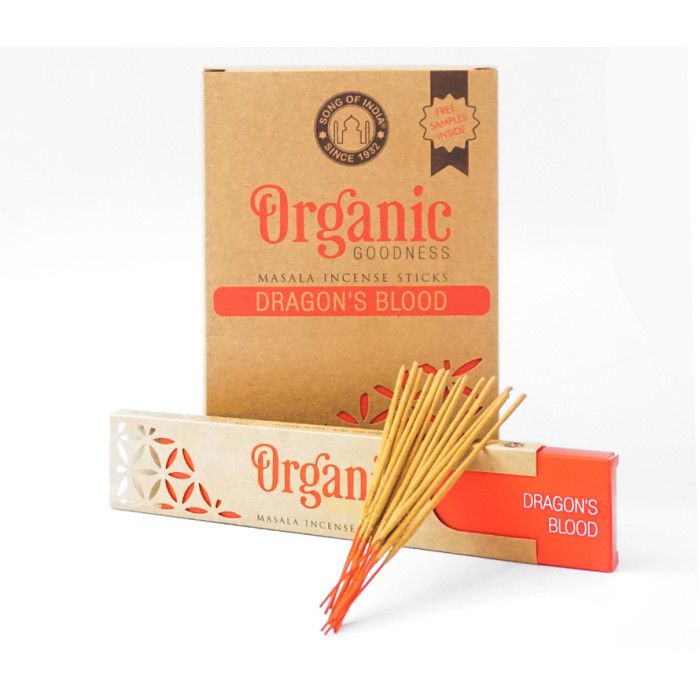 Аромапалички Organic Goodness Масала Кров Дракона MASALA DRAGON BLOOD 15 грам