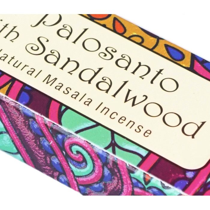 Аромапалочки Пало Санто + Сандаловое дерево NAMASTE INDIA PALO SANTO + SANDALWOOD 15 грамм