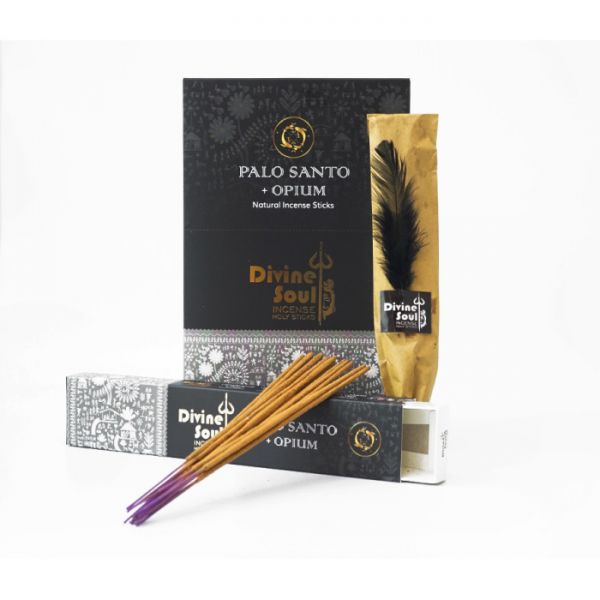 Аромапалочки Пало Санто и Опиум  DIVINE SOUL PALO SANTO OPIUM 15 грамм