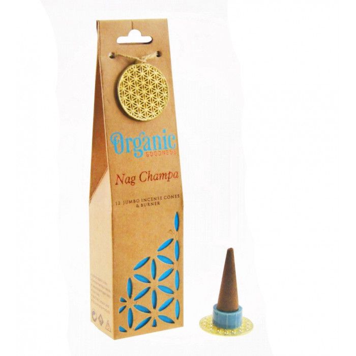 Ароматические конусы Наг Чампа (Плюмерия) "Organic Goodness"