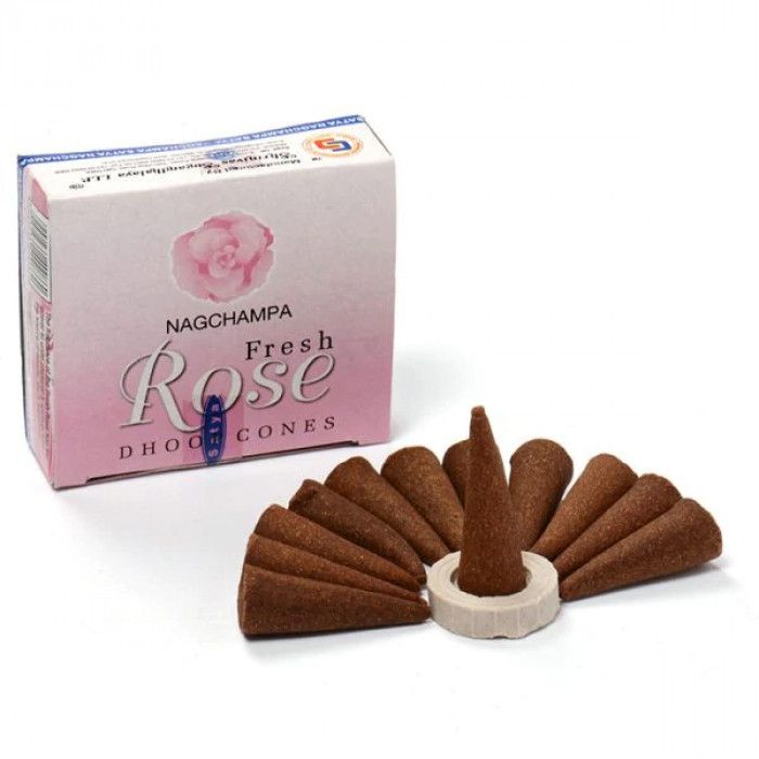Ароматичні конуси Свіжа Троянда Сатья Satya Fresh Rose Cone