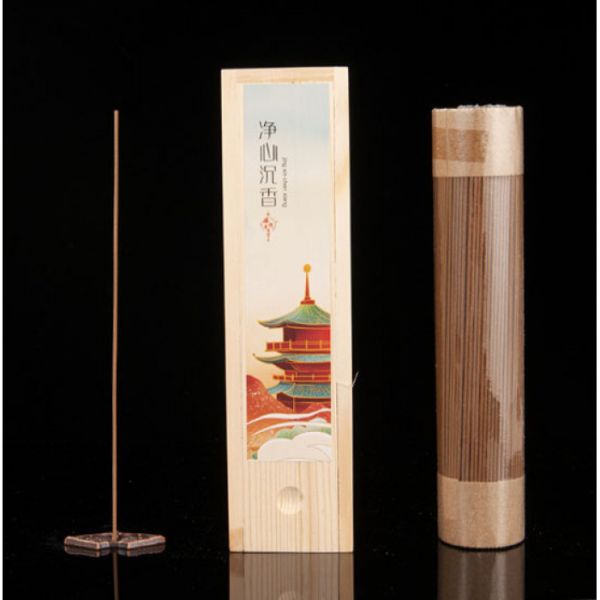 Ароматические палочки Агар в деревянной коробке 200 грамм.