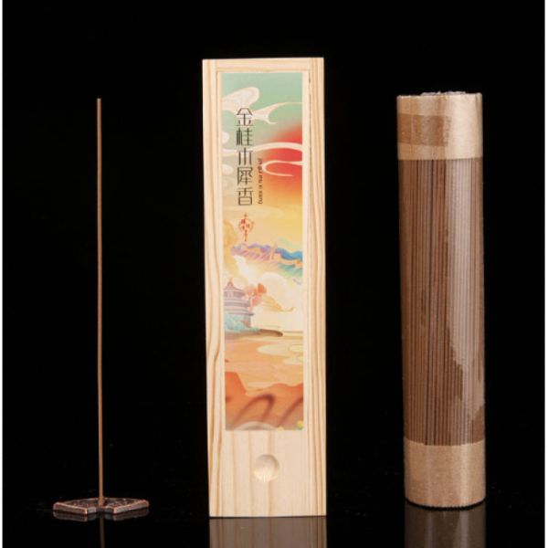 Ароматические палочки Османтус в деревянной коробке 200 грамм.