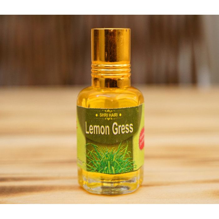 Ароматическое масло Лемонграсс LEMON GRASS OIL Вриндаван 10 мл.