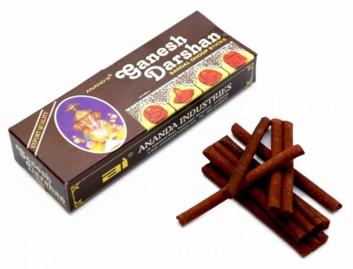 Аромапалочки безосновные Сандал Анандс ANAND'S GANESH DHOOP