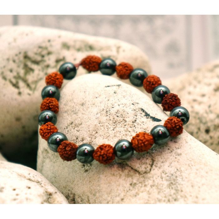 Браслет Рудракша + Магніт 7 мм