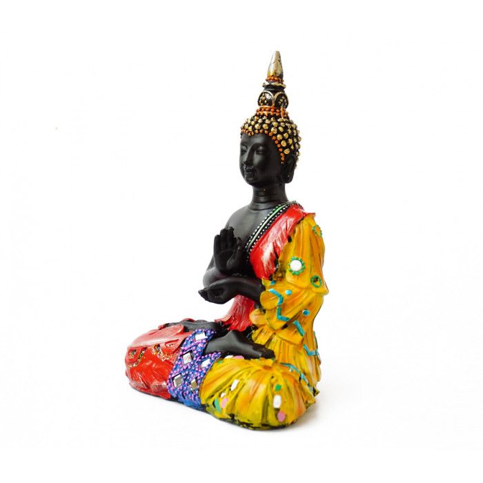 Будда Амогхасиддхи полистоун Красный
