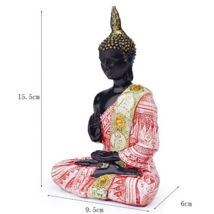 Будда Амогхасіддхі полістоун рожева тога