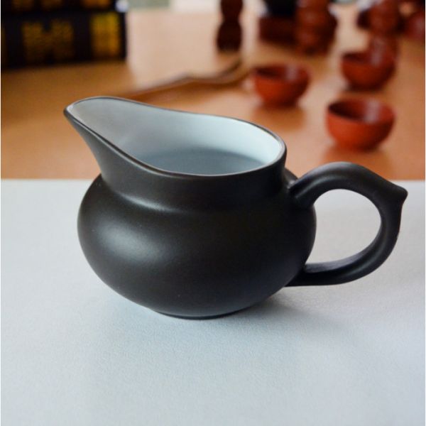 Чахай "Чаша справедливости" глиняный чёрно-белый 100 мл.