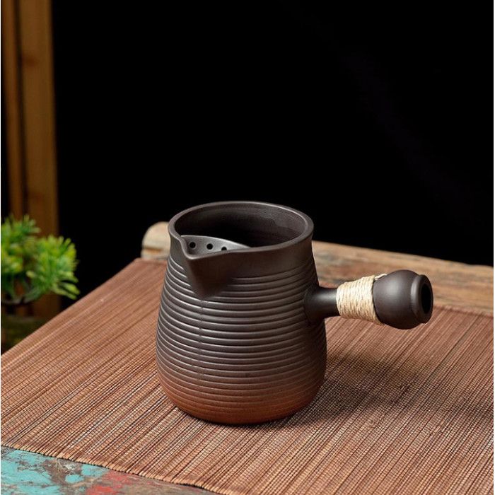 Чахай с боковой ручкой малый Черный 350 мл.