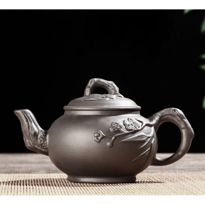 Чайник "Маленький сливовий бамбук" глиняний Чорний 150 мл.