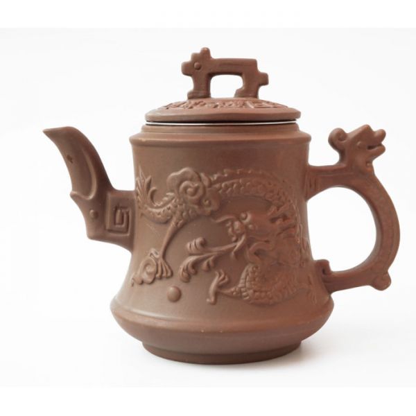 Чайник із ситечком "Подвійний дракон" коричневий 500 мл.