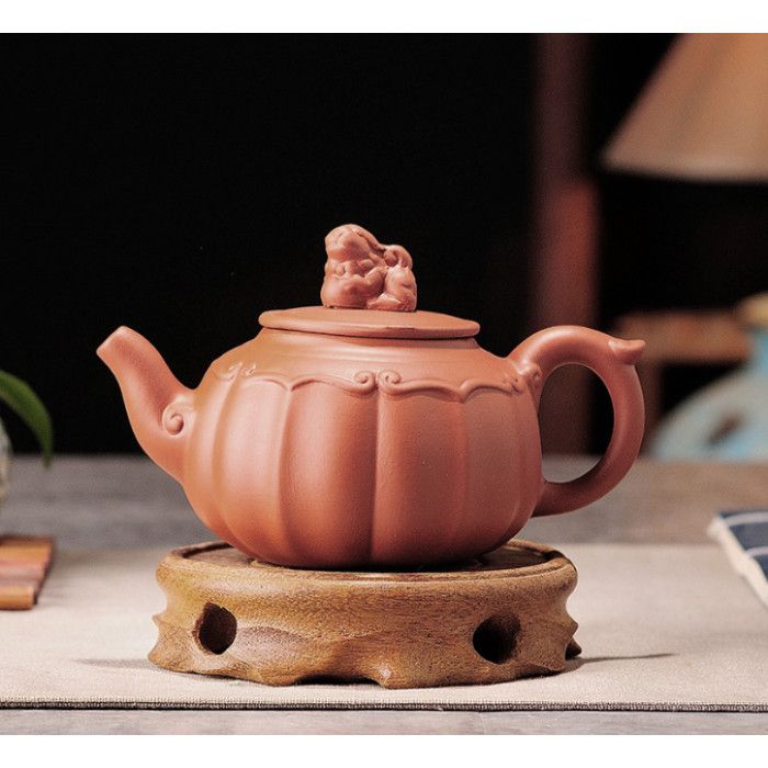 Чайник "Узор" глиняный Красный 200 мл.