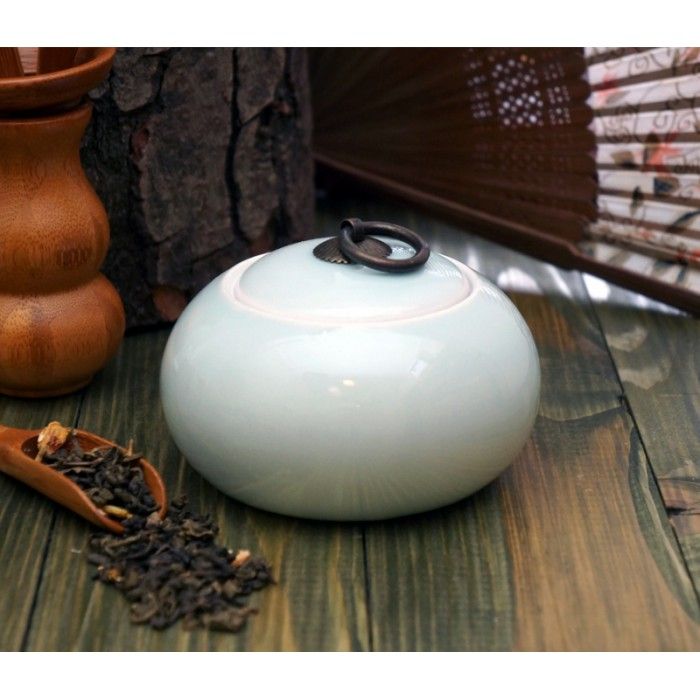 Чайниця фаянс блакитна