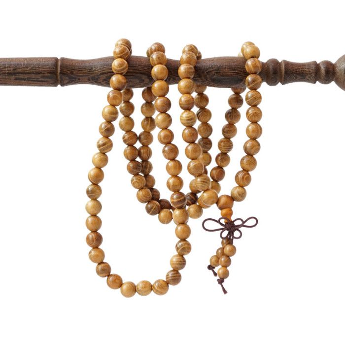 Чотки 108 намистин 8 мм Тигровий Сандал