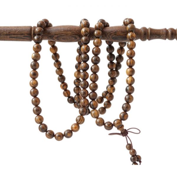 Чотки 108 намистин 8 мм Золоте дерево