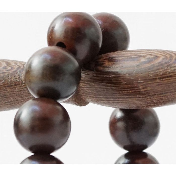 Чотки 15 намистин 15 мм Палісандр