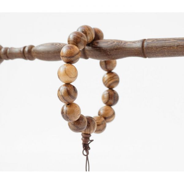 Чотки 15 намистин 15 мм Золоте дерево