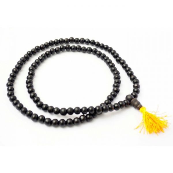 Чотки з дерева Манго чорні 12 мм