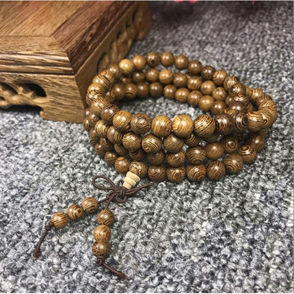 Чотки з дерева Венге 6 мм 108 бусин