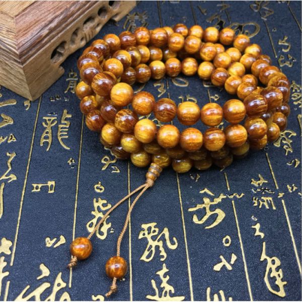 Чотки з кореня морської верби 12 мм 108 бусин