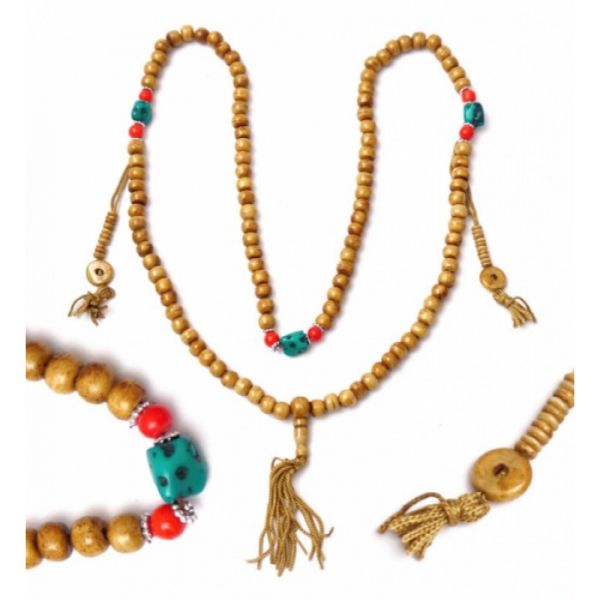 Чотки з кістки 10 мм. 108 намистин бежеві